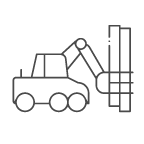 Forestry equipment icon