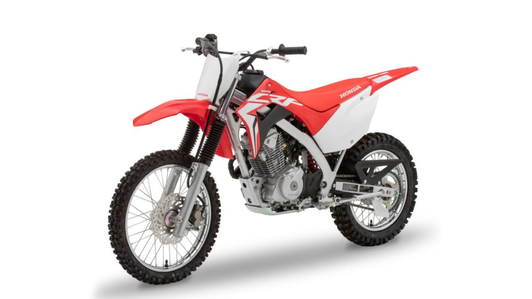 Moto 125 Honda CRF125F de couleur rouge