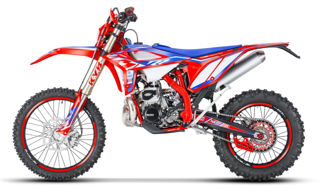 Moto cross Beta RR Racing 2T 125 2022 de couleur rouge