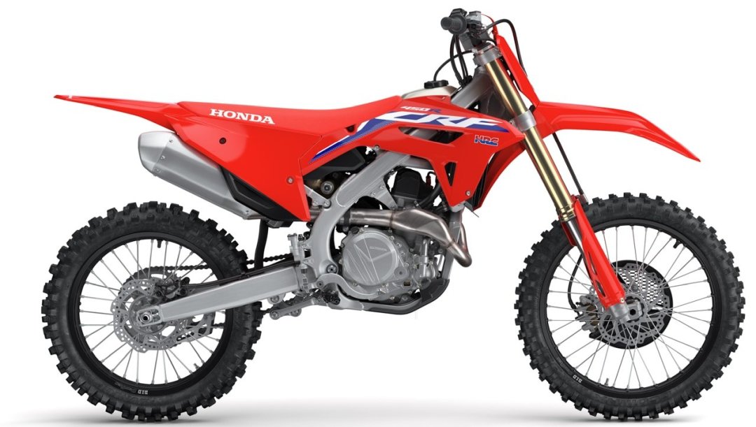 Moto cross Honda CRF450R 2021 de couleur rouge