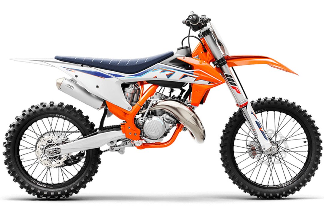 Moto cross KTM 125 SX 2022 de couleur orange