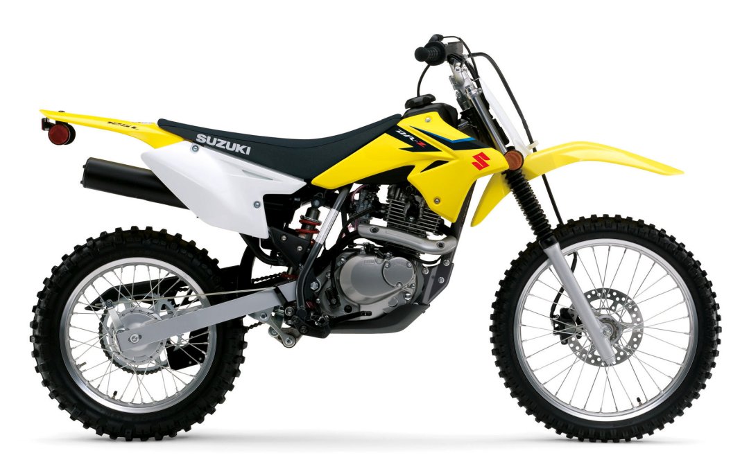 Moto cross Suzuki DR-Z125L 2022 de couleur jaune