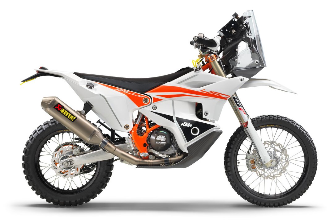 KTM 450 Rally Factory Replica 2022 de couleur blanche