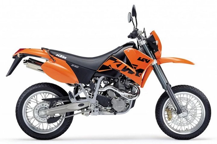 Supermotard KTM 640 LC4 orange