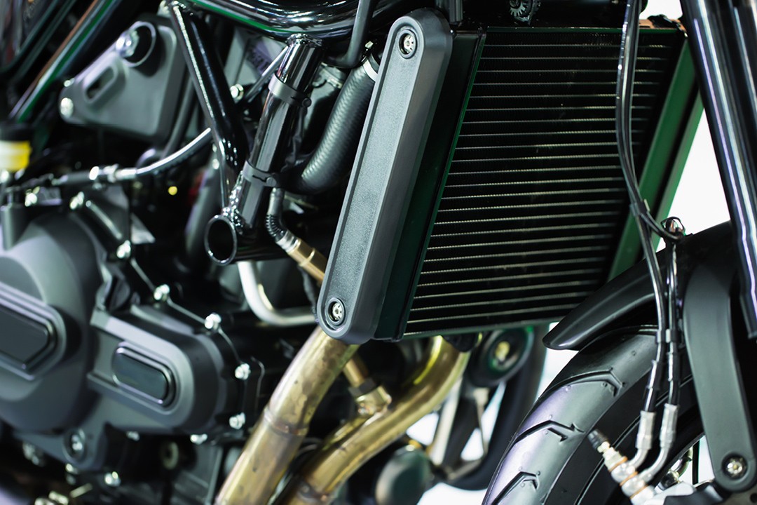 Motorcycle maintenance radiator