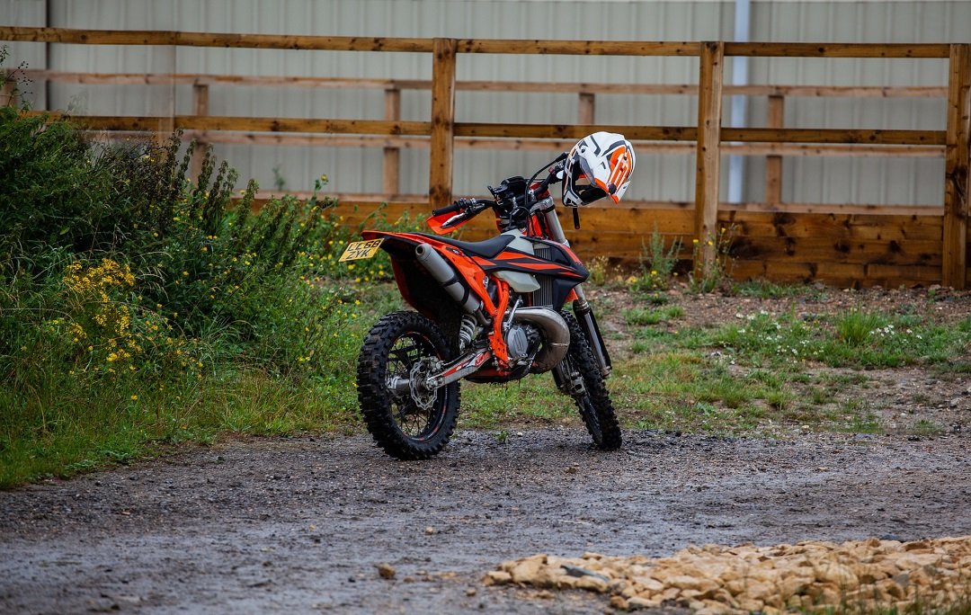 Orange Enduro motorcycle