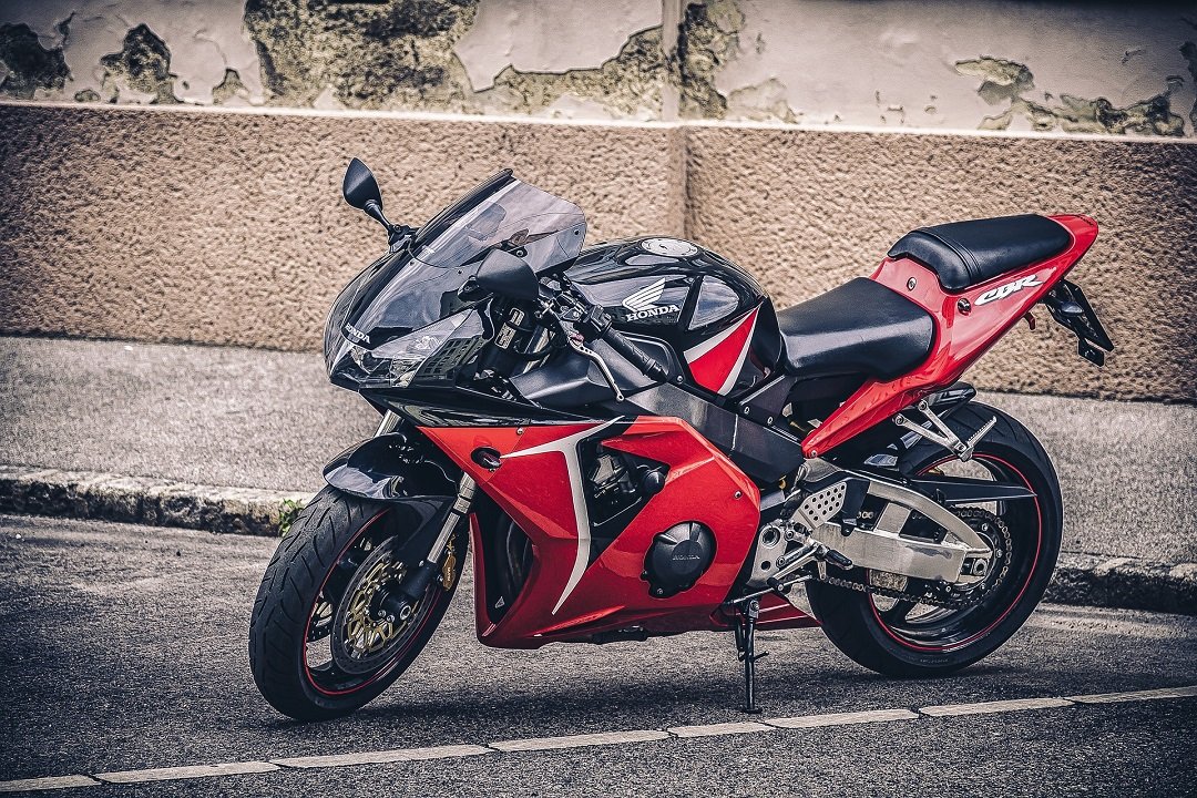 Red Honda CBR sports bike