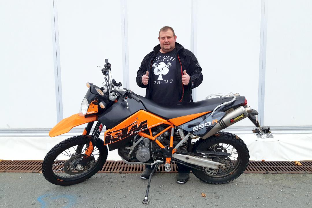 Stolen KTM 900 motorcycle recovered with Monimoto tracker